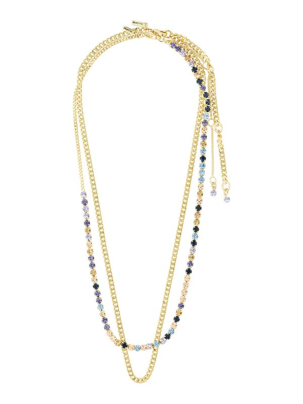 Pilgrim Pilgrim Верижка 'Reign'  светлосиньо / злато / люляк