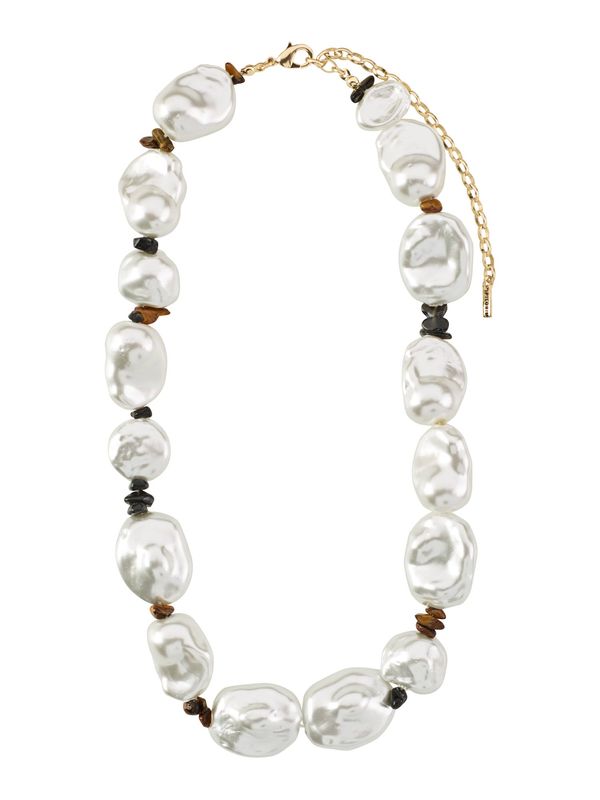 Pilgrim Pilgrim Верижка 'RHYTHM'  злато / перлено бяло