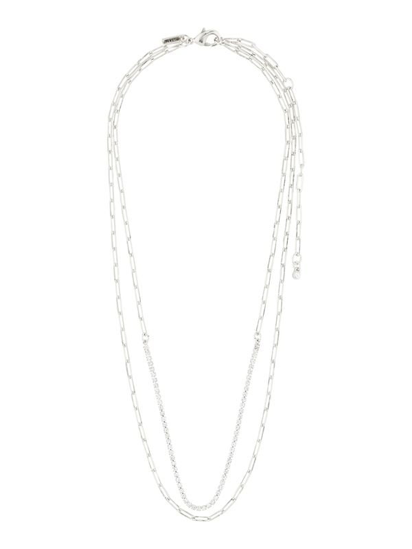 Pilgrim Pilgrim Верижка 'Rowan'  сребърно / прозрачно