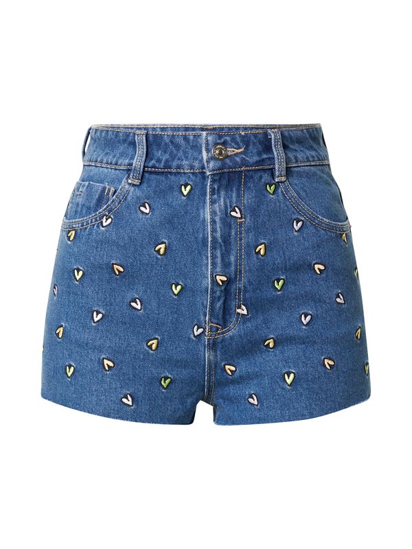 Pimkie Pimkie Дънки  син деним / жълто / киви / бяло