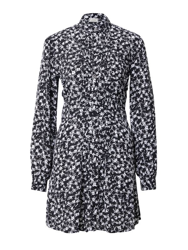 Pimkie Pimkie Рокля тип риза 'DACAJOU'  черно / бяло