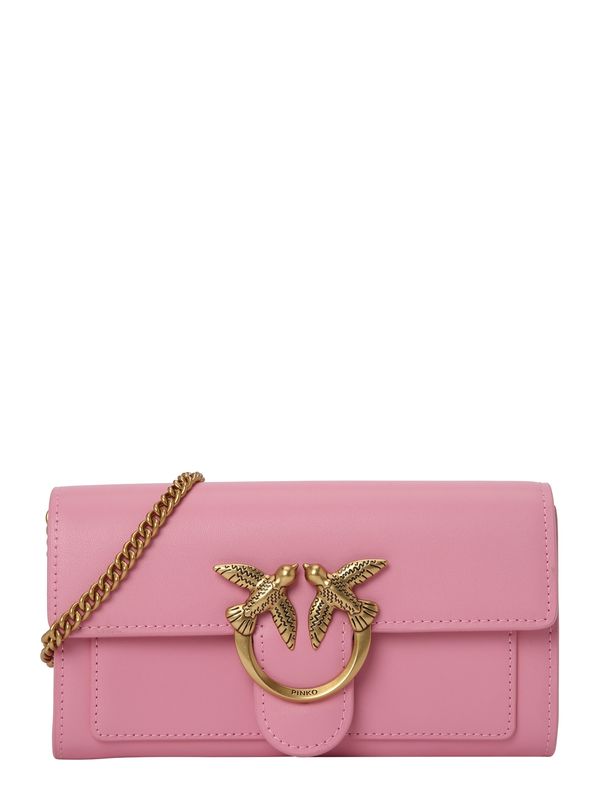 PINKO PINKO Клъч 'Love One'  злато / светлорозово