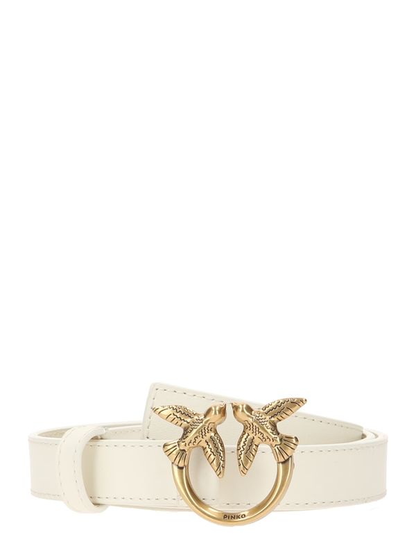 PINKO PINKO Колан 'LOVE'  злато / бяло