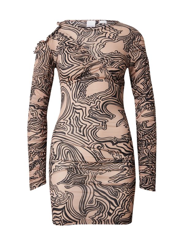 PINKO PINKO Рокля 'Abito'  цвят "пясък" / черно