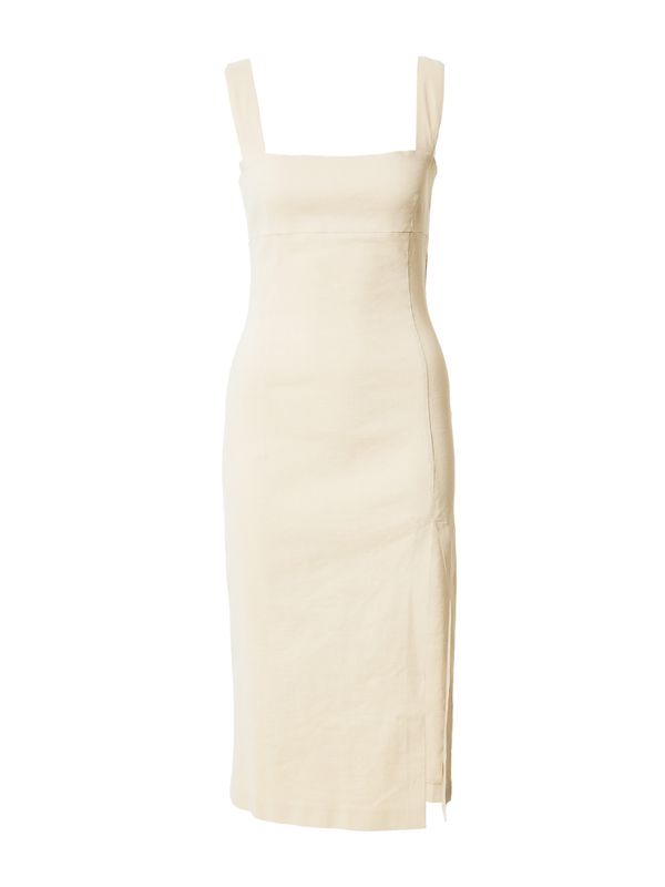 PINKO PINKO Рокля с права кройка 'AMICHEVOLE'  бежово