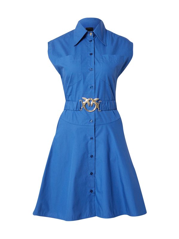 PINKO PINKO Рокля тип риза 'Abito'  тъмносиньо / сребърно