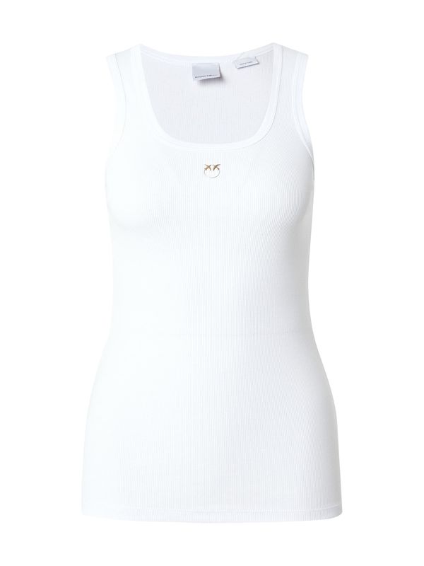 PINKO PINKO Топ 'CALCOLATORE CANOTTIERA'  злато / бяло