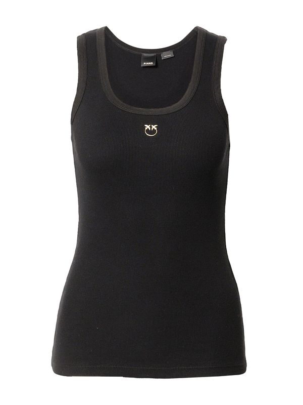 PINKO PINKO Топ 'CALCOLATORE CANOTTIERA'  злато / черно