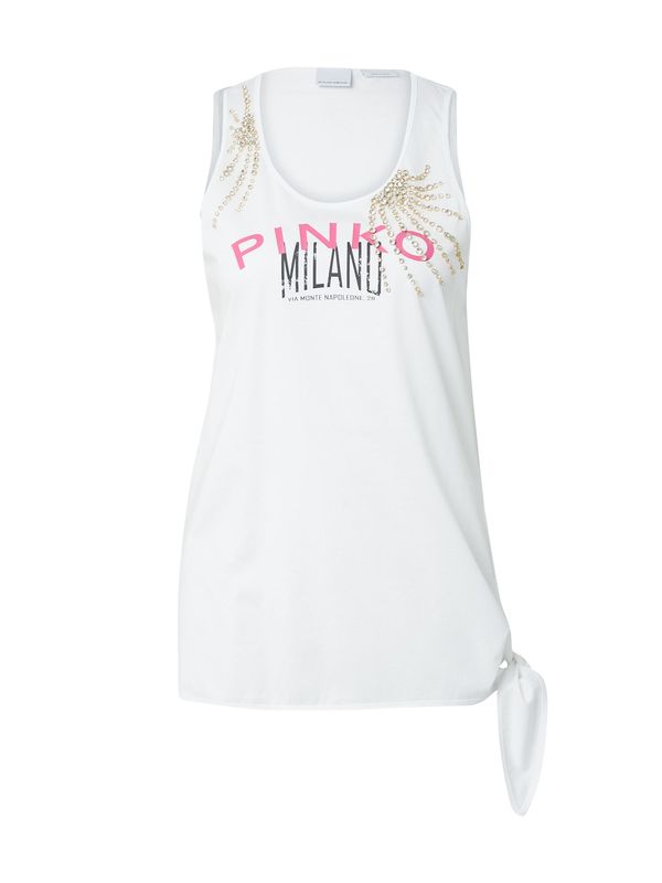 PINKO PINKO Топ  злато / розово / черно / бяло