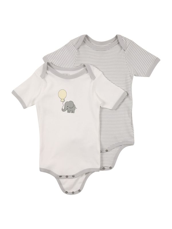PLAYSHOES PLAYSHOES Бебешки гащеризони/боди  светлобежово / сиво / сив меланж / бяло