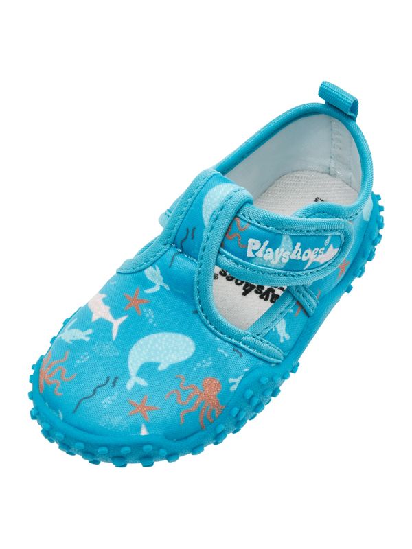 PLAYSHOES PLAYSHOES Чехли за плаж/баня 'Meerestiere'  тюркоазен / оранжево / бяло