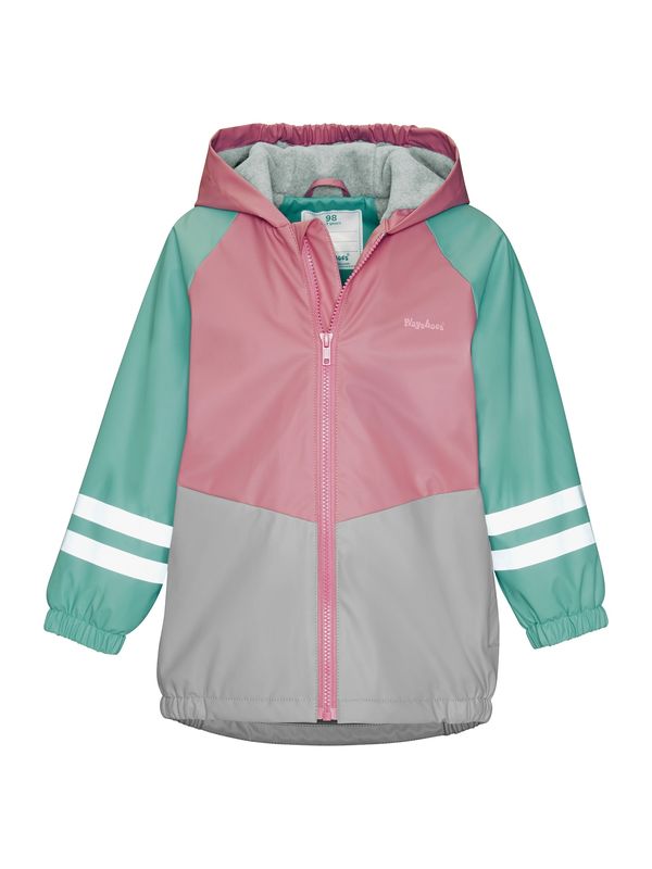 PLAYSHOES PLAYSHOES Преходно яке  сиво / нефритено зелено / бледорозово / бяло