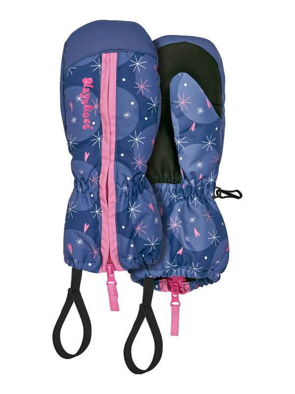 PLAYSHOES PLAYSHOES Ръкавици  гълъбово синьо / бледорозово / черно