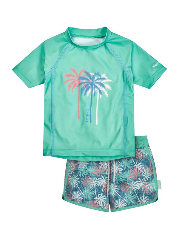 PLAYSHOES PLAYSHOES UV защита 'Palmen'  синьо / тюркоазен / светлочервено / бяло