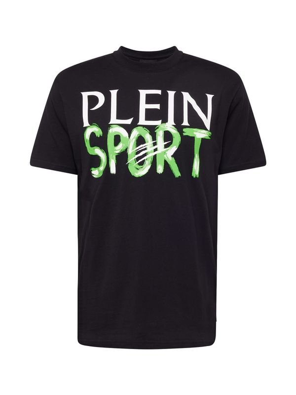 Plein Sport Plein Sport Тениска  зелено / черно / бяло