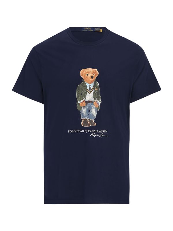 Polo Ralph Lauren Big & Tall Polo Ralph Lauren Big & Tall Тениска  нейви синьо / син деним / светлокафяво / маслина