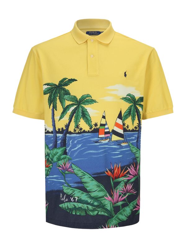 Polo Ralph Lauren Big & Tall Polo Ralph Lauren Big & Tall Тениска  синьо / жълто / зелено / оранжево