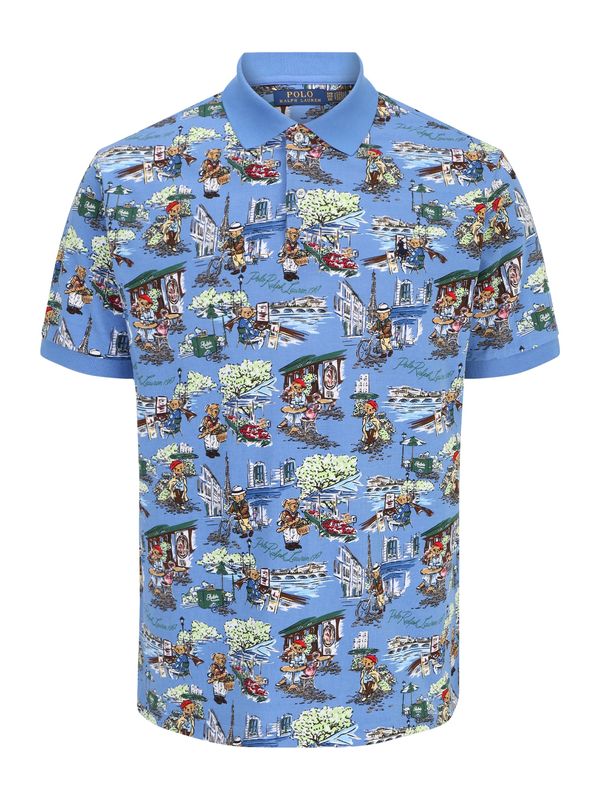 Polo Ralph Lauren Big & Tall Polo Ralph Lauren Big & Tall Тениска  светлосиньо / червено / черно / мръсно бяло