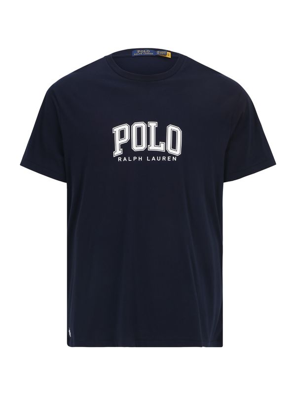 Polo Ralph Lauren Big & Tall Polo Ralph Lauren Big & Tall Тениска  тъмносиньо / бяло