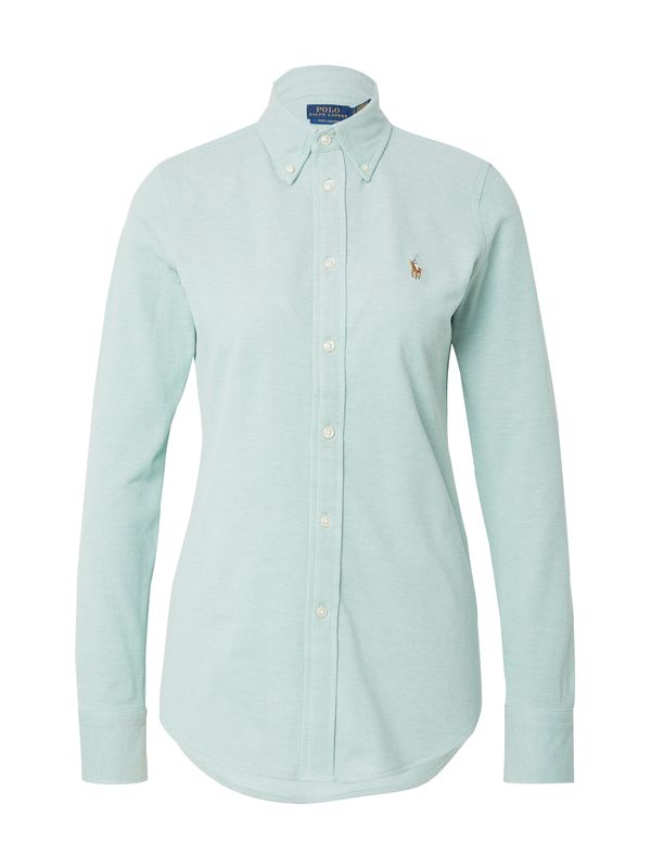 Polo Ralph Lauren Polo Ralph Lauren Блуза  кафяво / пастелно зелено