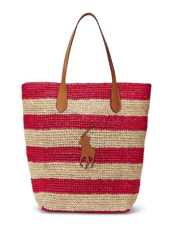 Polo Ralph Lauren Polo Ralph Lauren "Чанта тип ""Shopper"""  бежово / кафяво / червено