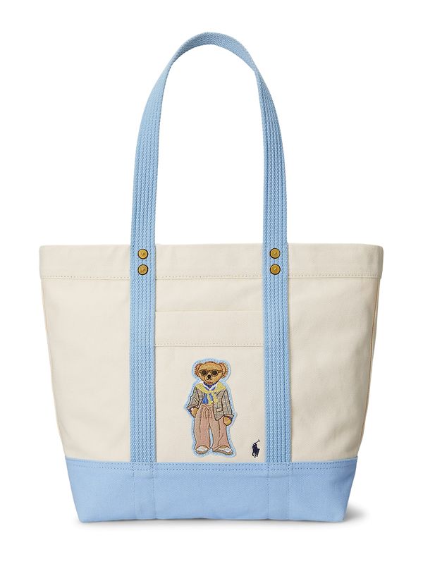 Polo Ralph Lauren Polo Ralph Lauren "Чанта тип ""Shopper"""  кремаво / светлобежово / светлосиньо / светлокафяво