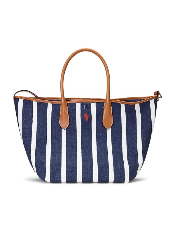 Polo Ralph Lauren Polo Ralph Lauren Дамска чанта  нейви синьо / бяло