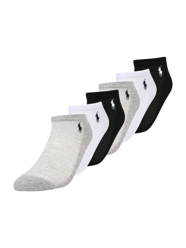 Polo Ralph Lauren Polo Ralph Lauren Дамски чорапи тип терлици  сив меланж / черно / бяло