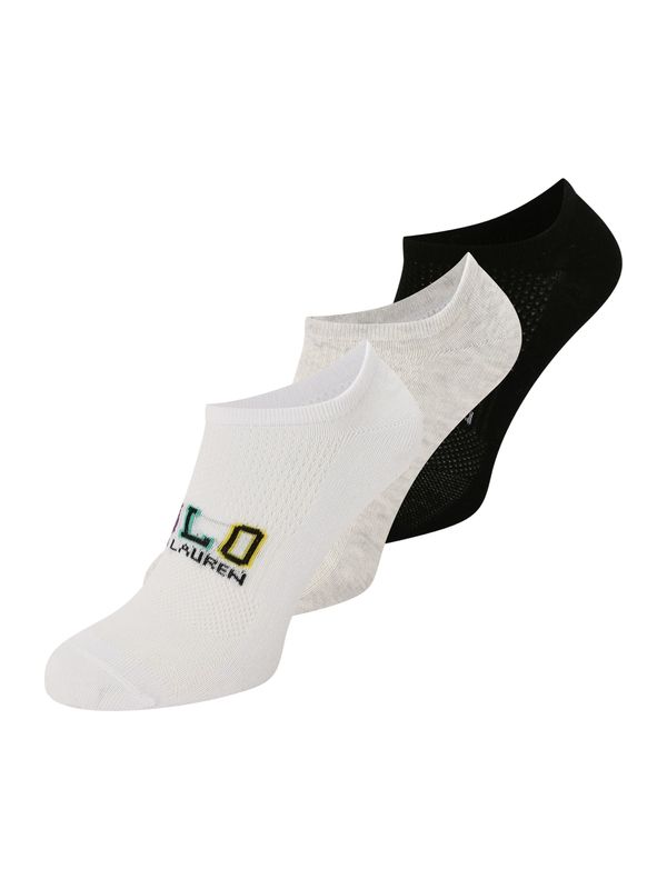 Polo Ralph Lauren Polo Ralph Lauren Дамски чорапи тип терлици  жълто / сив меланж / черно / бяло