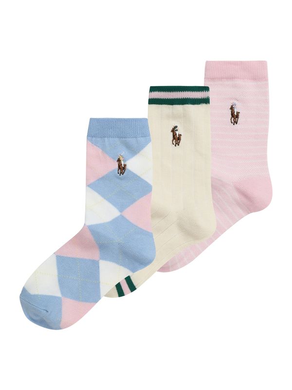 Polo Ralph Lauren Polo Ralph Lauren Къси чорапи 'MAIDSTONE'  светлосиньо / тъмносиньо / светложълто / бледорозово