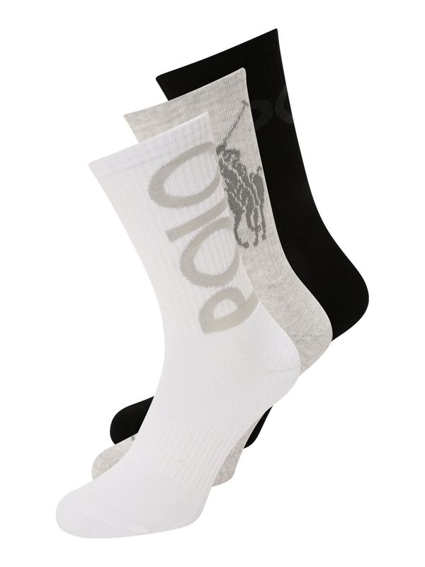 Polo Ralph Lauren Polo Ralph Lauren Къси чорапи  сиво / черно / бяло