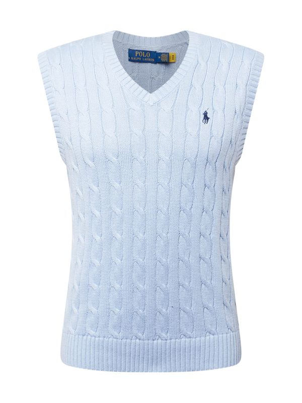 Polo Ralph Lauren Polo Ralph Lauren Мъжки плетен пуловер без ръкави  морскосиньо / светлосиньо