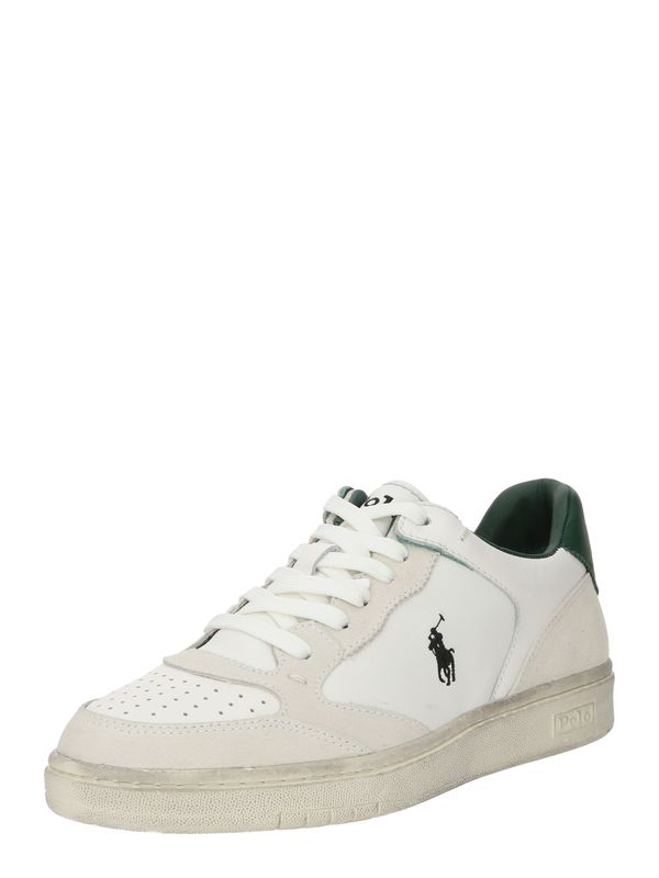 Polo Ralph Lauren Polo Ralph Lauren Ниски маратонки 'CRT LUX'  бежово / тъмнозелено / черно / бяло