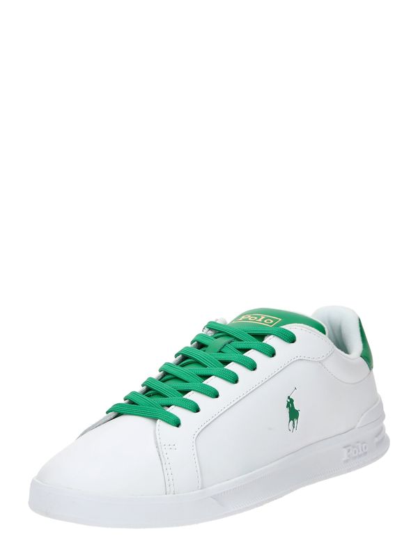 Polo Ralph Lauren Polo Ralph Lauren Ниски маратонки 'HRT CRT II'  зелено / бяло