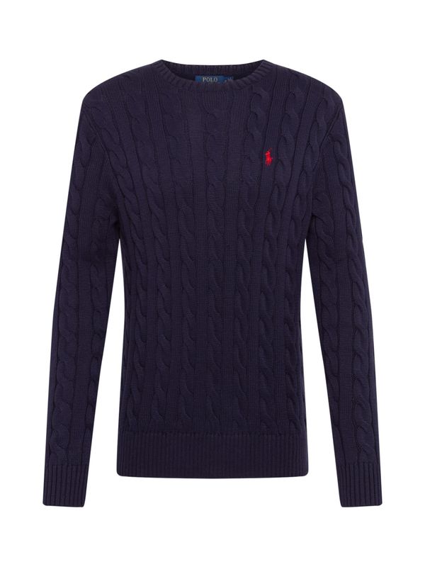 Polo Ralph Lauren Polo Ralph Lauren Пуловер 'Driver'  нейви синьо / червено