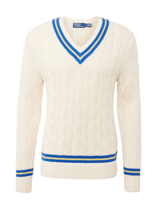 Polo Ralph Lauren Polo Ralph Lauren Пуловер  кремаво / кралско синьо / светложълто