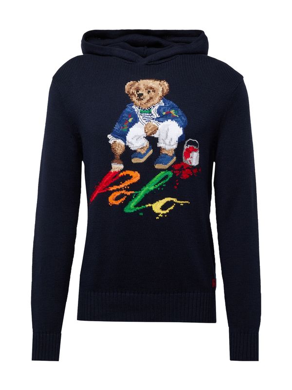 Polo Ralph Lauren Polo Ralph Lauren Пуловер  нейви синьо / кафяво / светлочервено / бяло