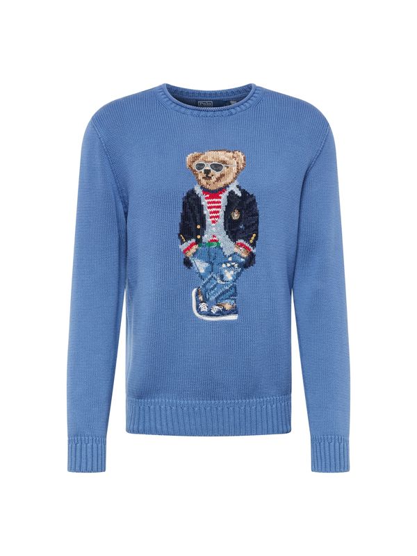 Polo Ralph Lauren Polo Ralph Lauren Пуловер  синьо / нейви синьо / светлокафяво / червено