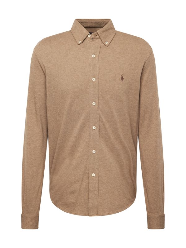 Polo Ralph Lauren Polo Ralph Lauren Риза  кафяво / брокат