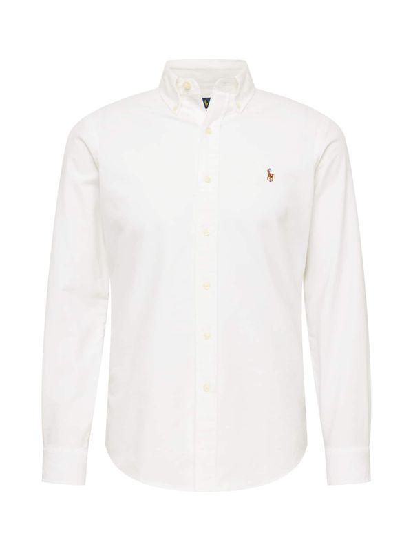 Polo Ralph Lauren Polo Ralph Lauren Риза  кафяво / бяло
