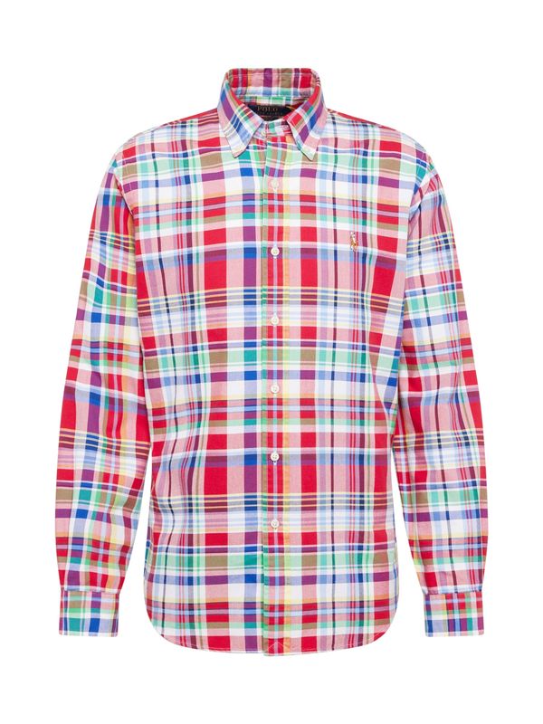 Polo Ralph Lauren Polo Ralph Lauren Риза  нейви синьо / нефритено зелено / червено / бяло