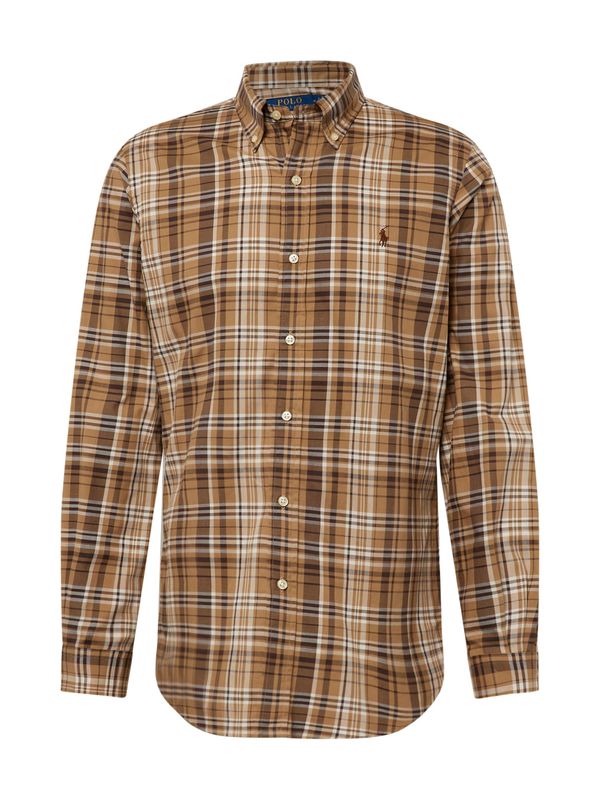 Polo Ralph Lauren Polo Ralph Lauren Риза  светлокафяво / черно / бяло