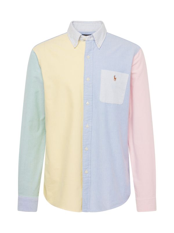 Polo Ralph Lauren Polo Ralph Lauren Риза  светлосиньо / жълто / светлозелено / бледорозово