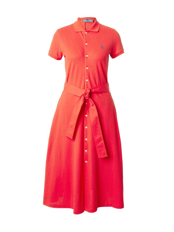 Polo Ralph Lauren Polo Ralph Lauren Рокля тип риза  синьо / ярко червено