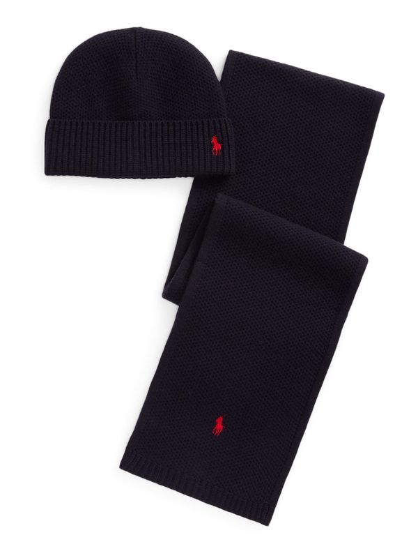 Polo Ralph Lauren Polo Ralph Lauren Шапка  нейви синьо / огнено червено