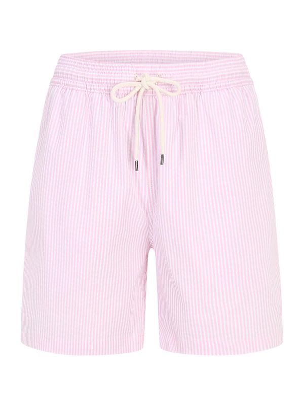 Polo Ralph Lauren Polo Ralph Lauren Шорти за плуване 'Traveler'  бледорозово / бяло
