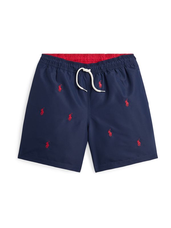 Polo Ralph Lauren Polo Ralph Lauren Шорти за плуване 'TRAVELER'  тъмносиньо / червено / бяло