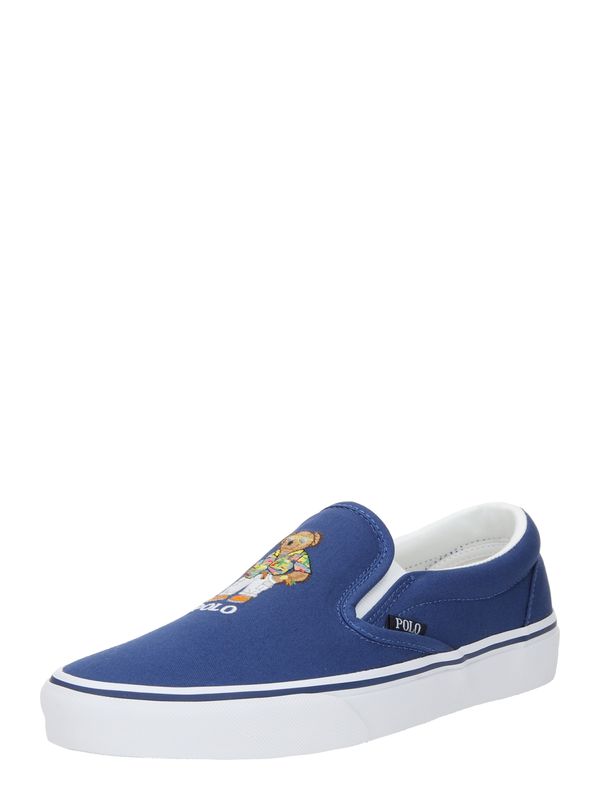 Polo Ralph Lauren Polo Ralph Lauren Спортни обувки Slip On 'KEATON'  кралско синьо / коняк / зелено / бяло