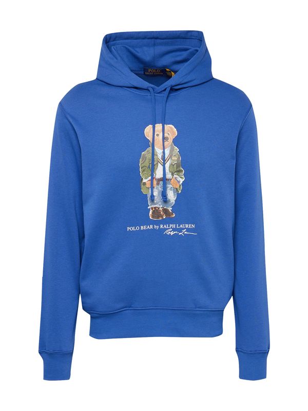 Polo Ralph Lauren Polo Ralph Lauren Суичър  кралско синьо / кафяво / каки / бяло