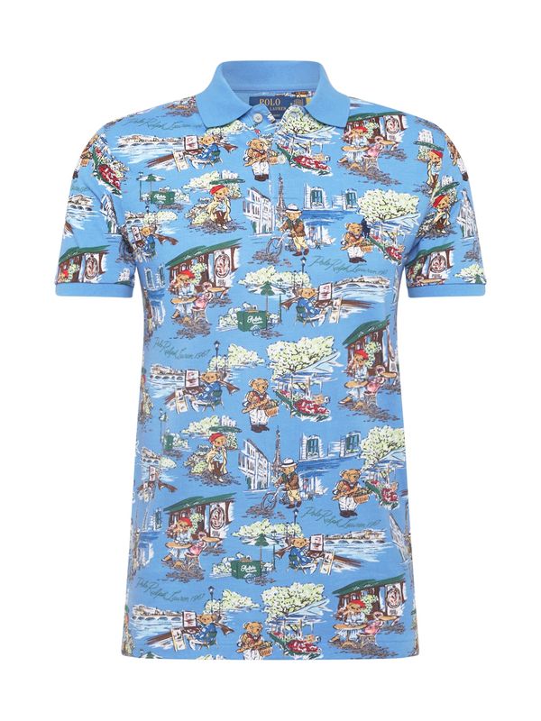 Polo Ralph Lauren Polo Ralph Lauren Тениска  бежово / светлосиньо / тъмнозелено / бяло